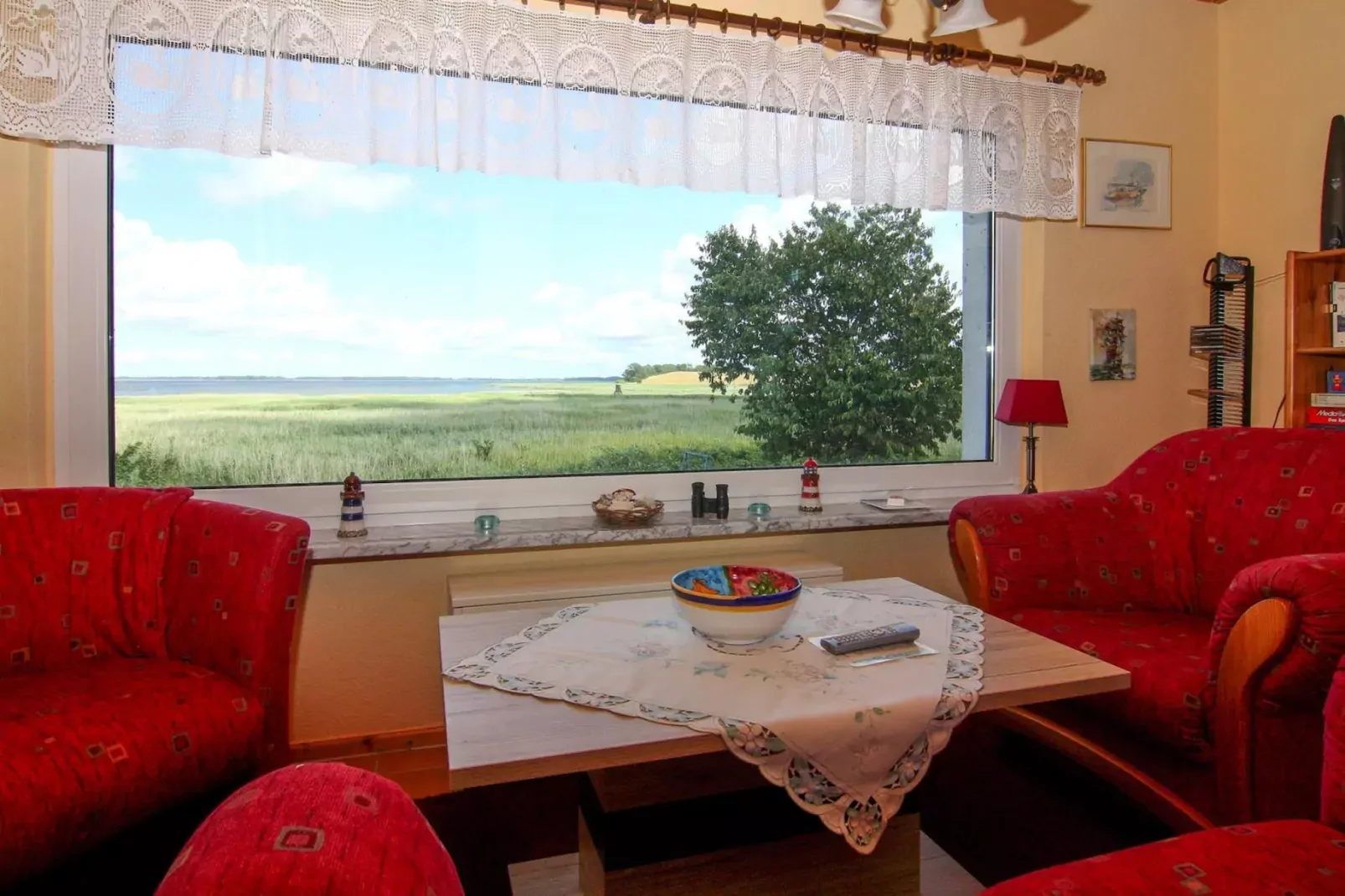 Ferienhaus Am Schilfufer-Woonkamer