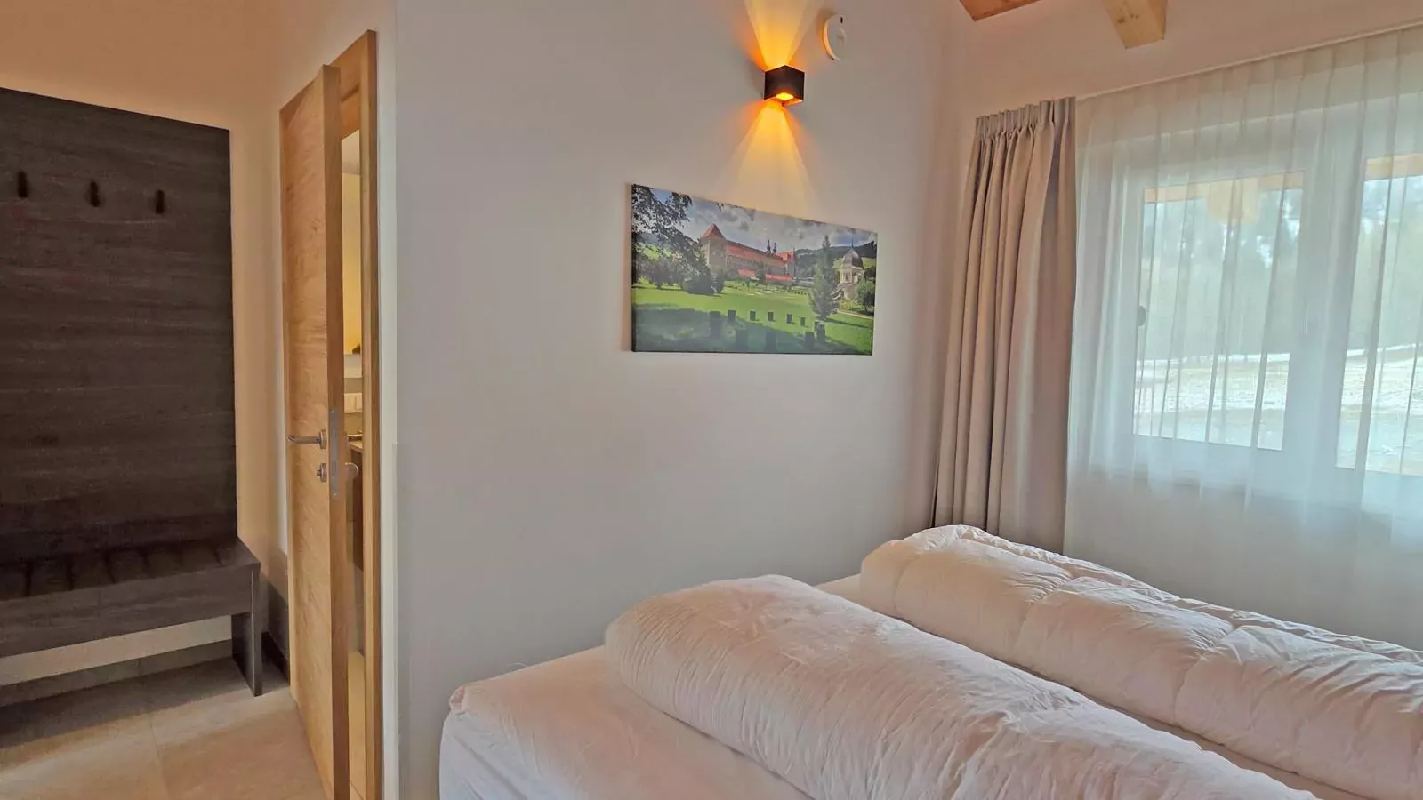 Almchalet Alpenglück-Slaapkamer
