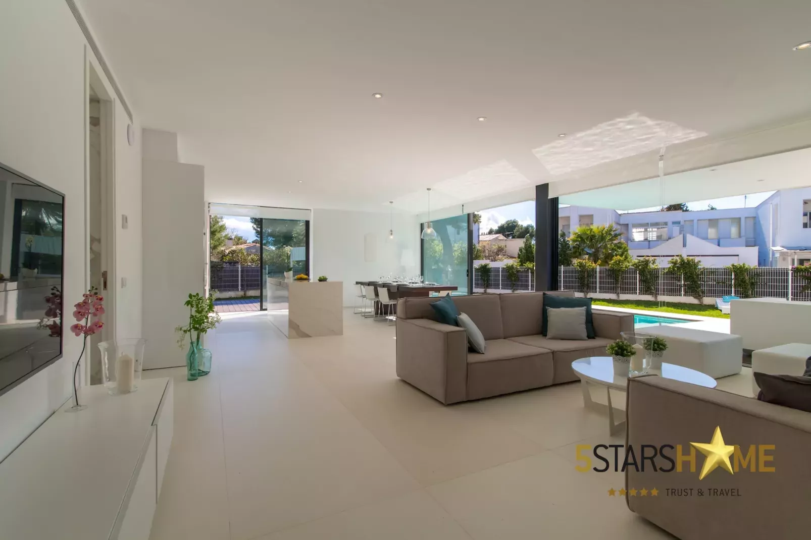 La Pau de Mar, Villa 5StarsHome Mallorca-Woonkamer