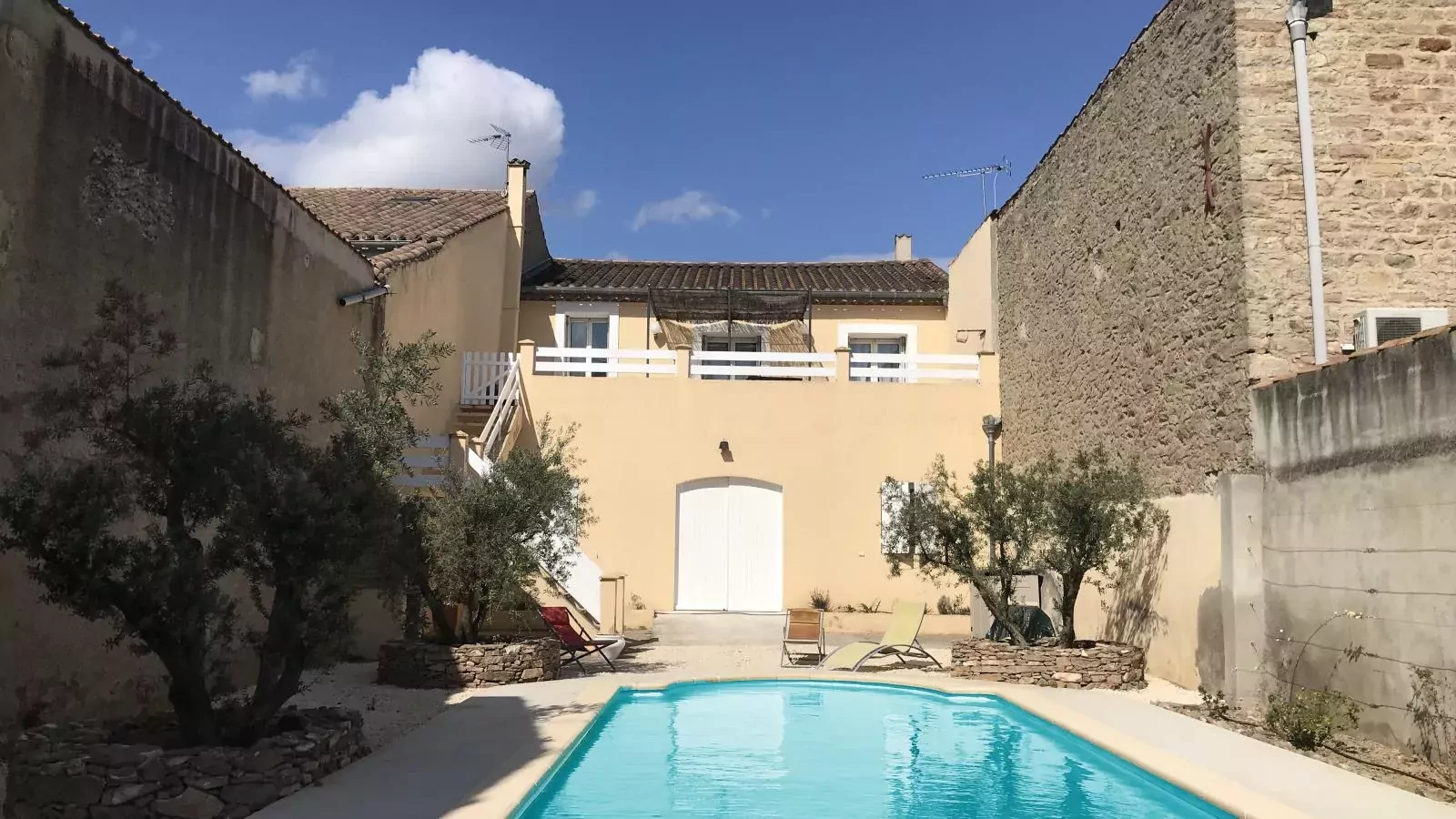 Maison de vacances Olonzac-Zwembad