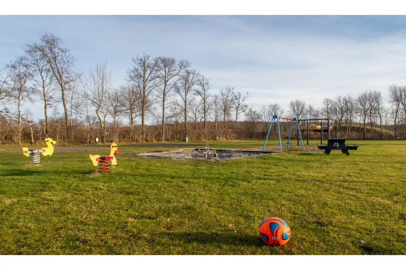 Chalet - Camping de Duinhoeve 'Bosdier'-Buitenkant zomer