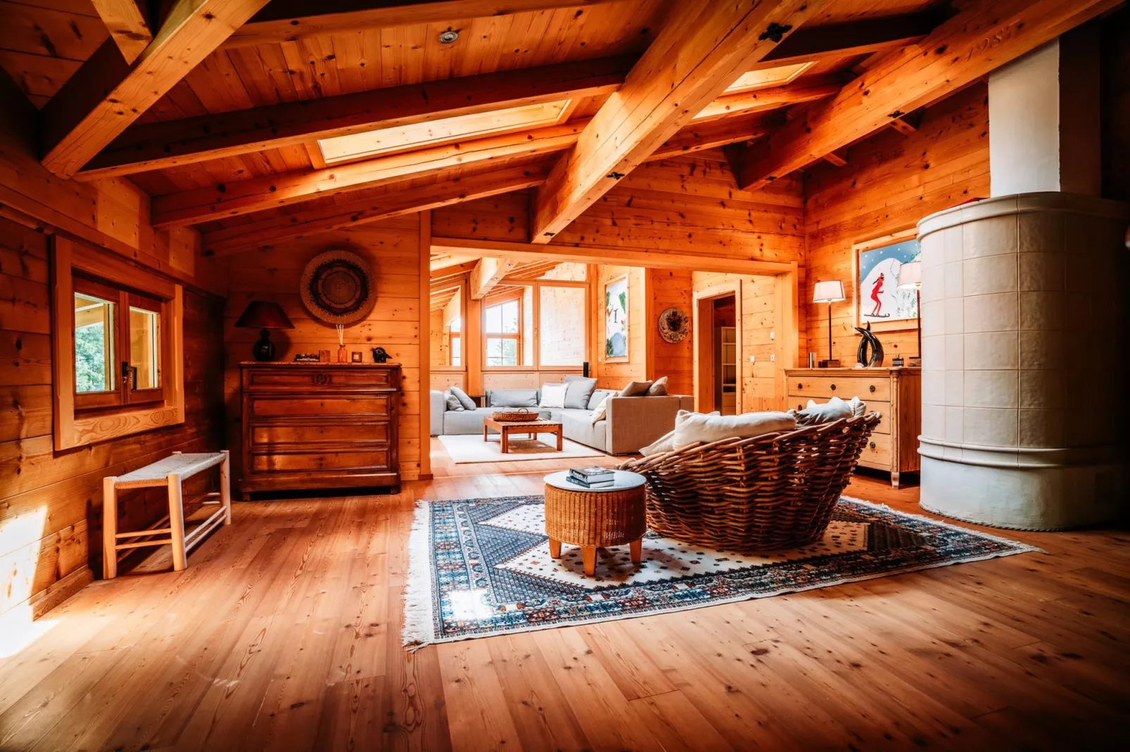 Chalet Gamsglück in Waidring-Woonkamer