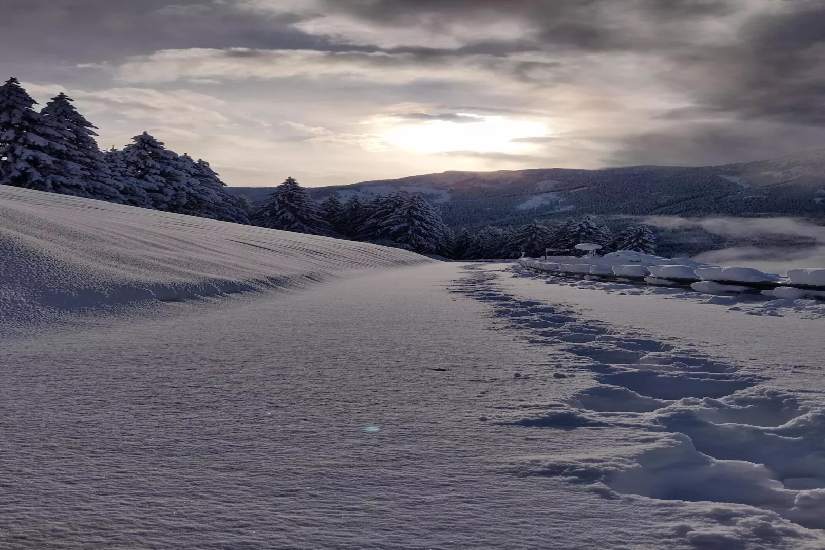Niedermunthof Villnöß - Fermeda-Gebied winter 1km