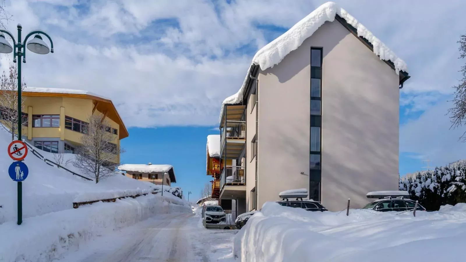 Sonnenhaus-Exterieur winter