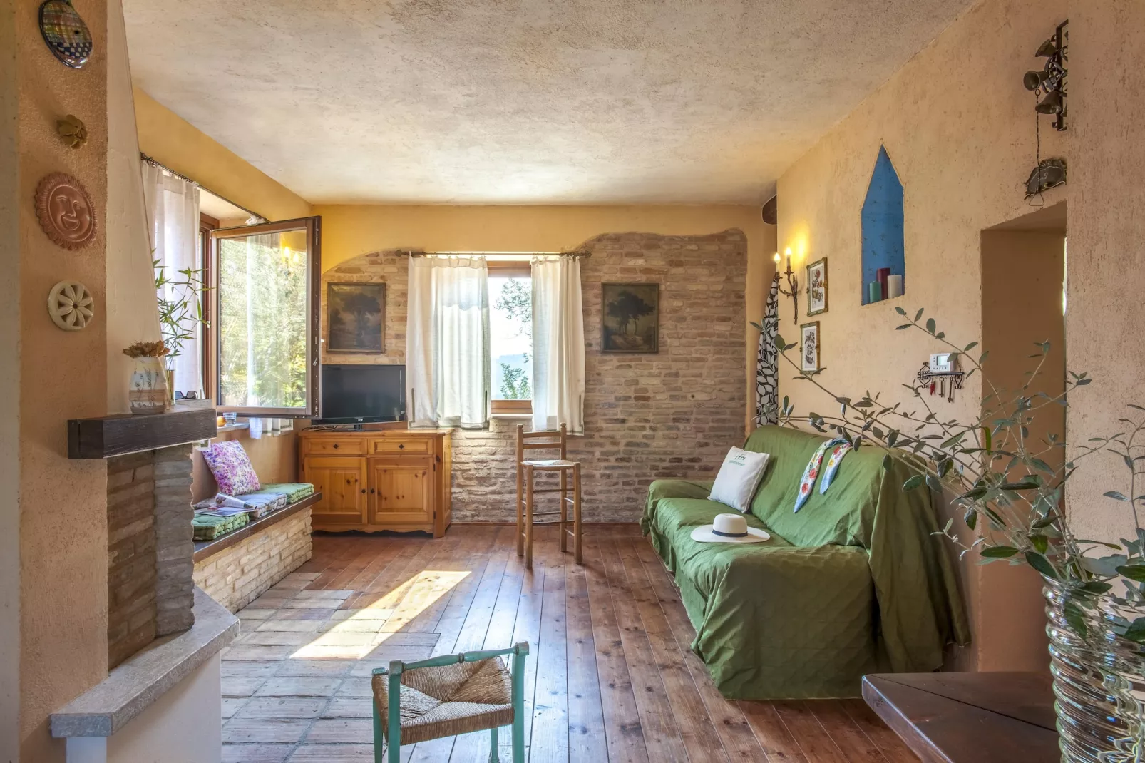 Le Castorelle-Woonkamer
