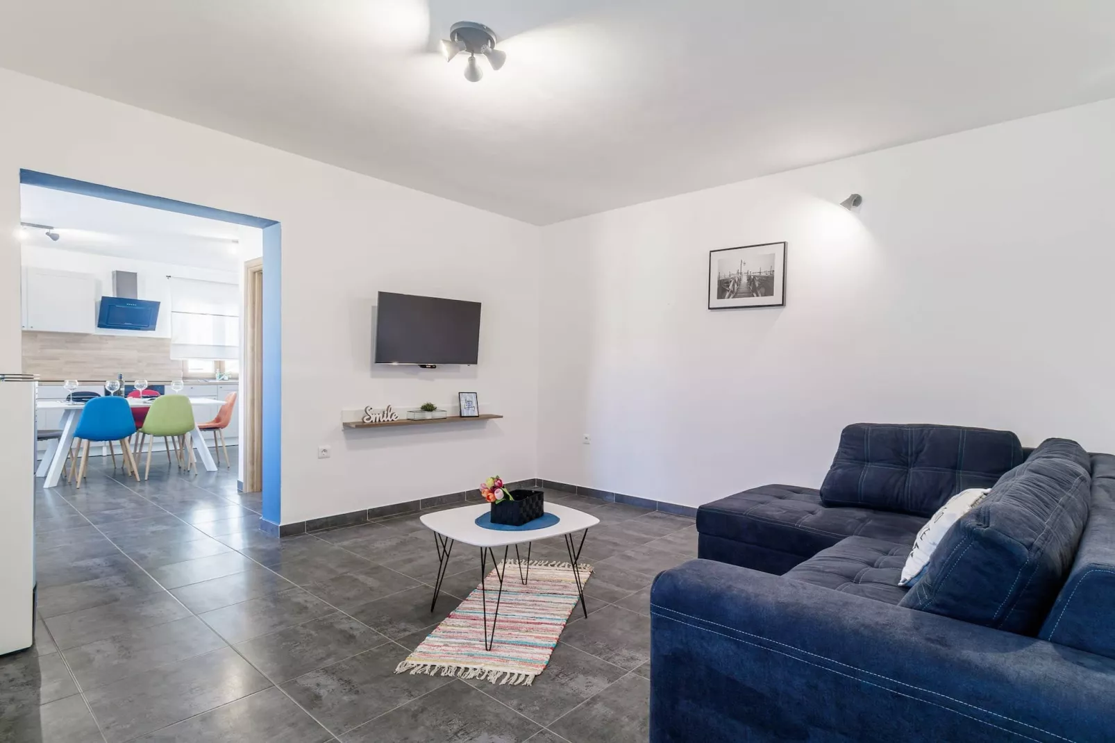 Holiday House Ulika with Private Pool-Woonkamer