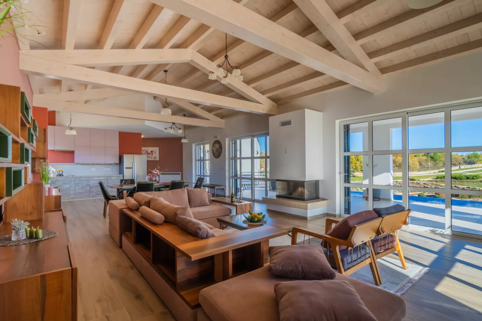 Villa Arkaim with Private Pool-Woonkamer