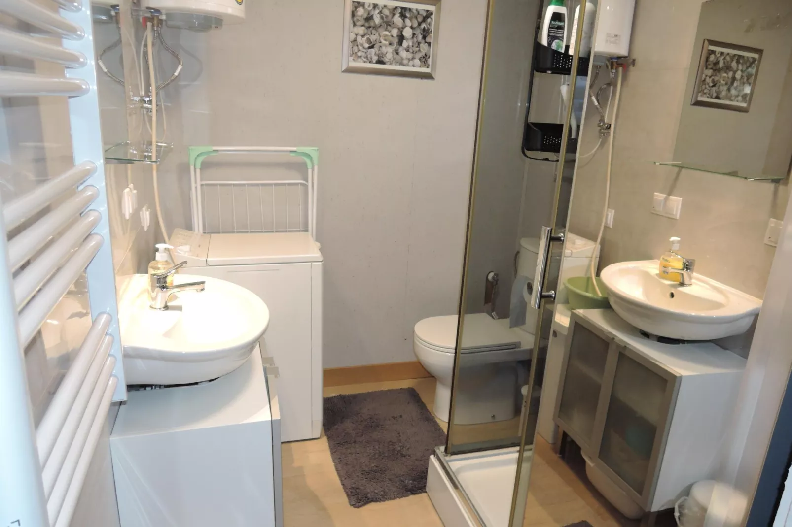 Maritime Ferienhaus für 4 Personen in Nowe Warpno-Badkamer