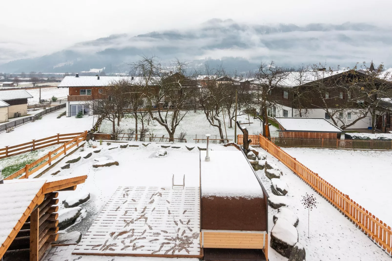 Bauernhaus Guggengut-Uitzicht winter