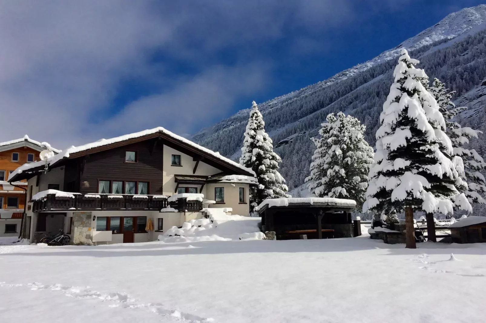 Chalet Sunstar kleine Wohnung-Exterieur winter