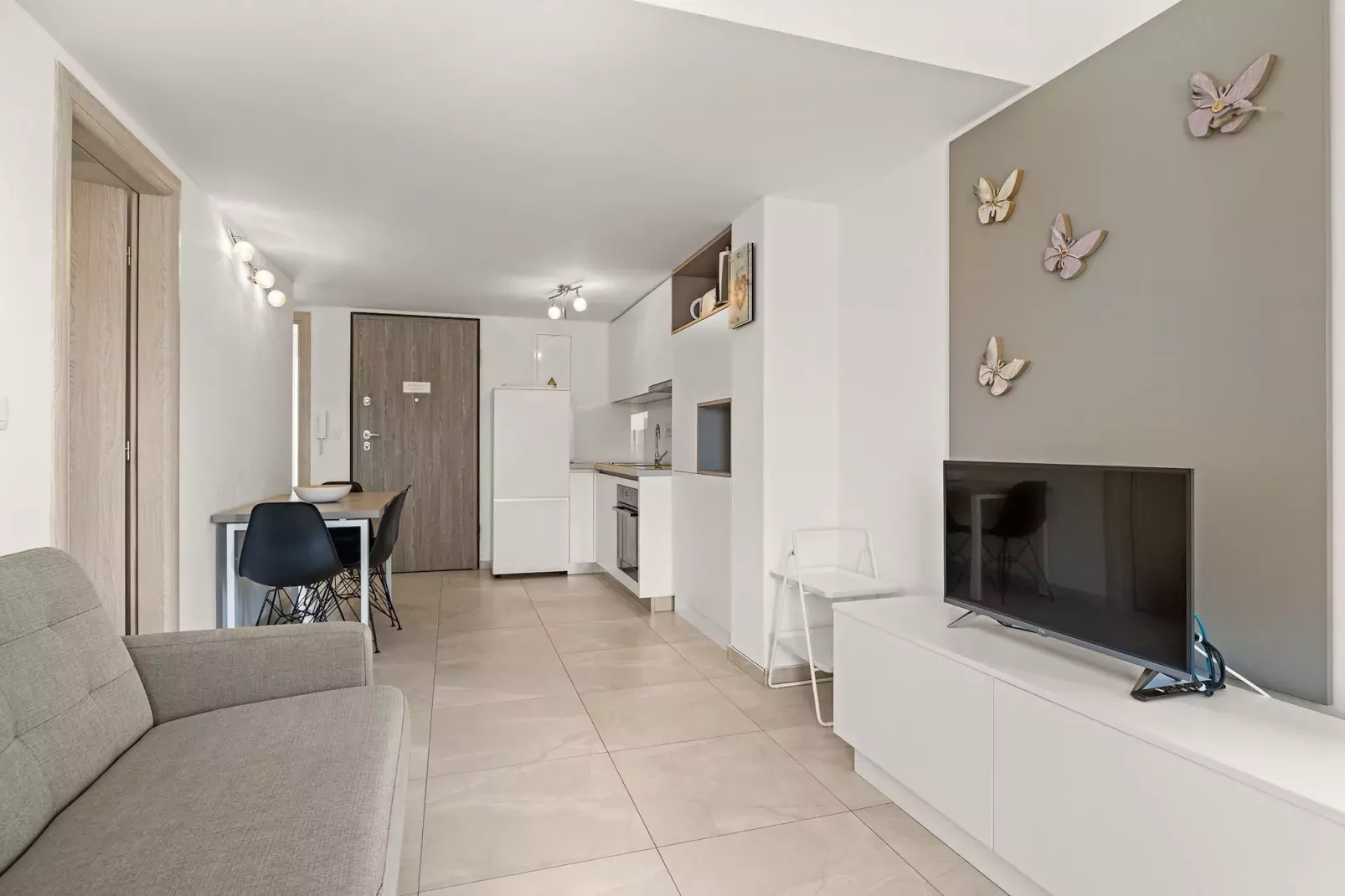 Apartment Paula with Sea View-Woonkamer