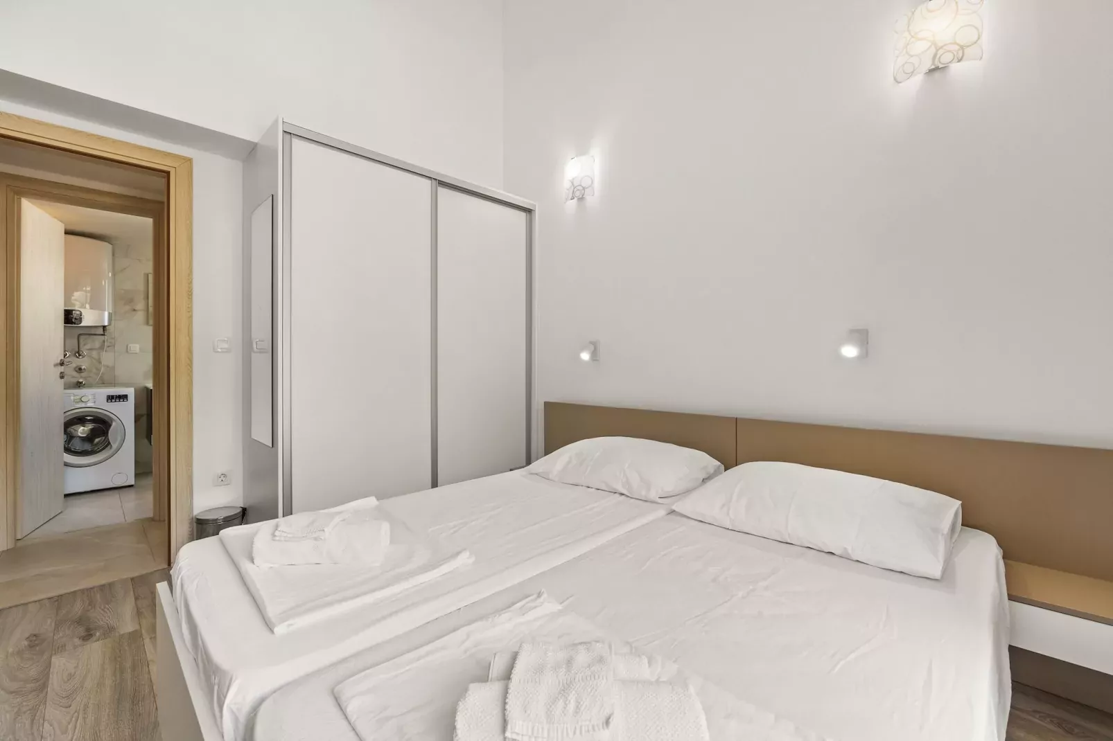 Apartment Paula with Sea View-Slaapkamer