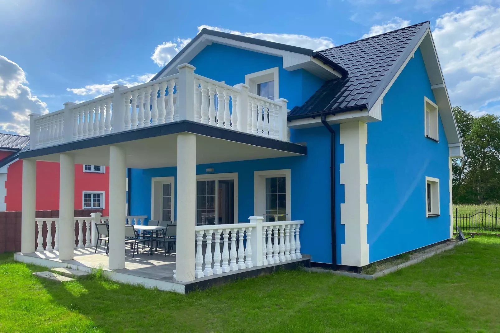 Ferienhaus Kormoran in Nowe Warpno für 10 Personen LUK-Buitenkant zomer