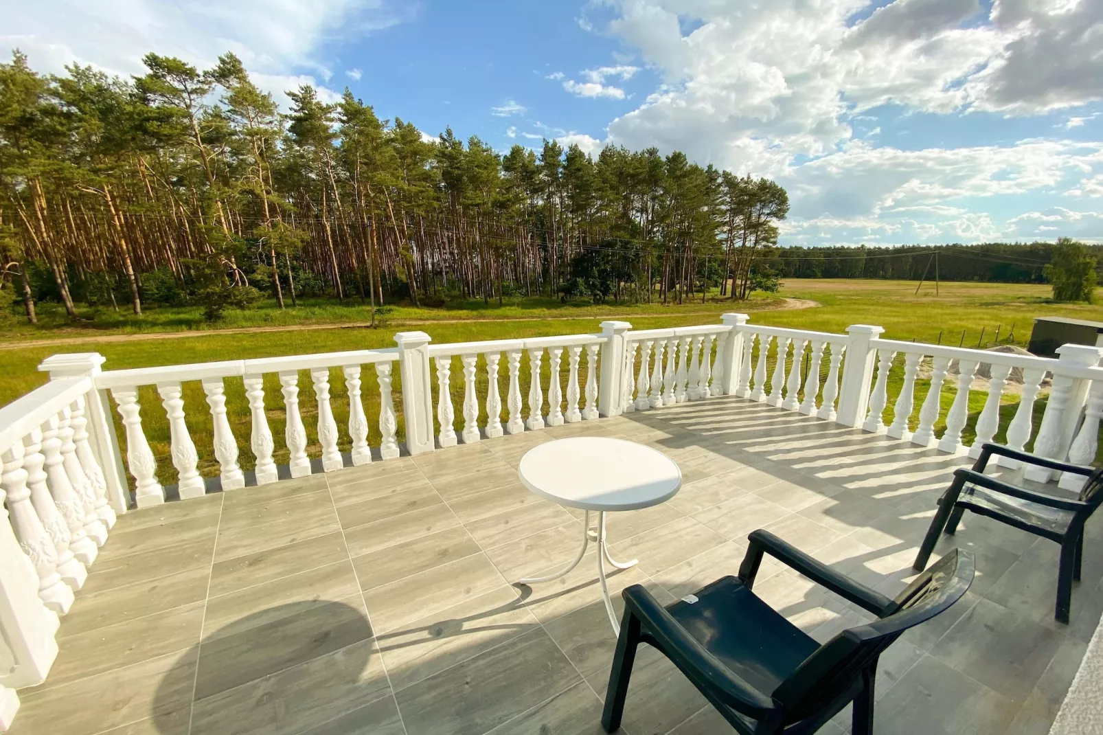 Ferienhaus Kormoran in Nowe Warpno für 10 Personen LUK-Terrasbalkon