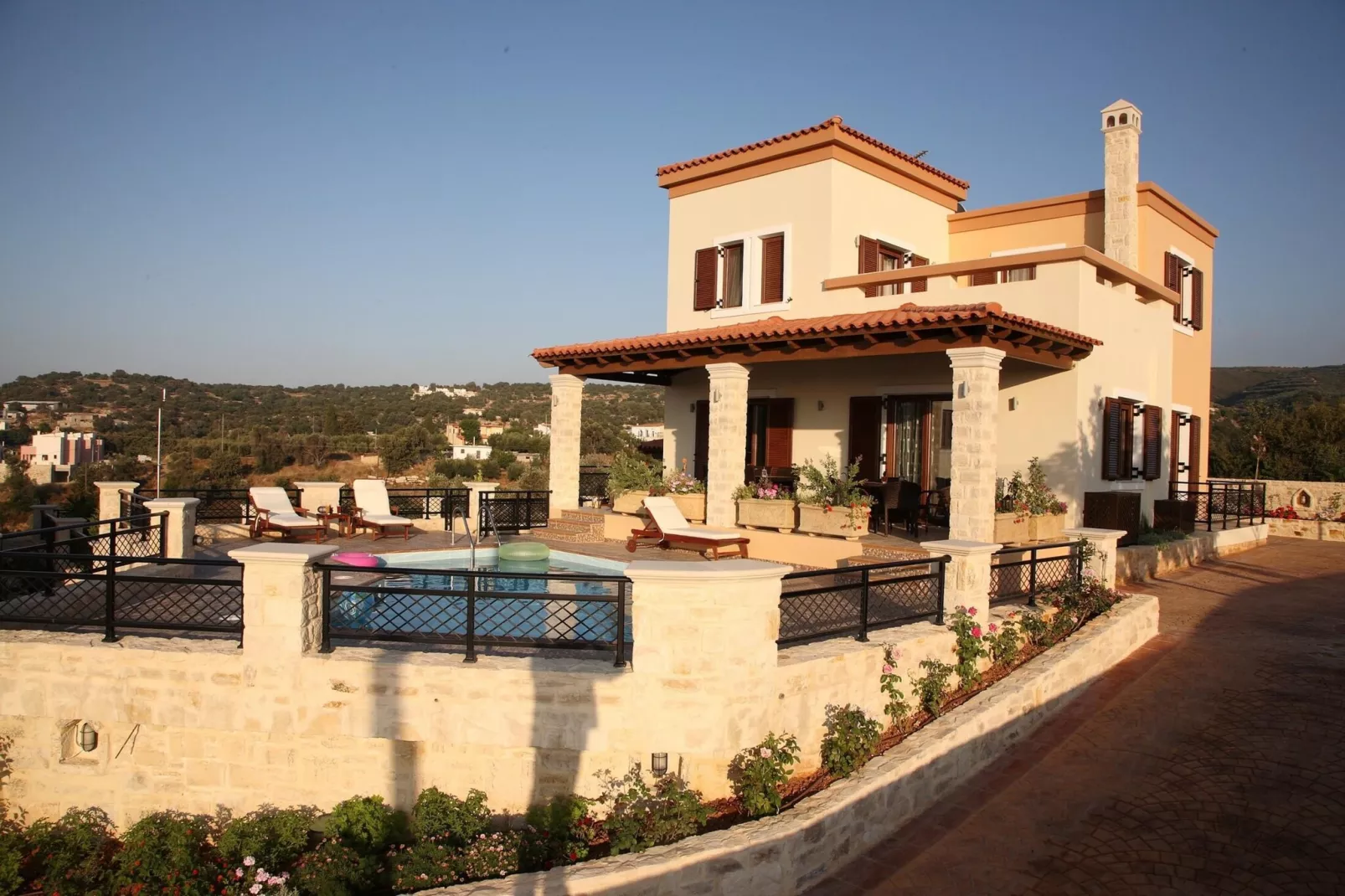 Agnanti Despoina villa with private pool-Uitzicht zomer