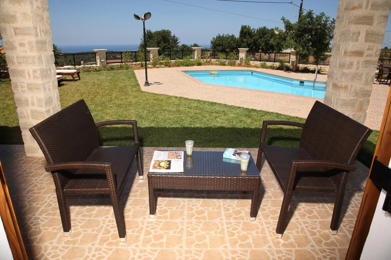 Agnanti Marina villa with private pool-Terrasbalkon