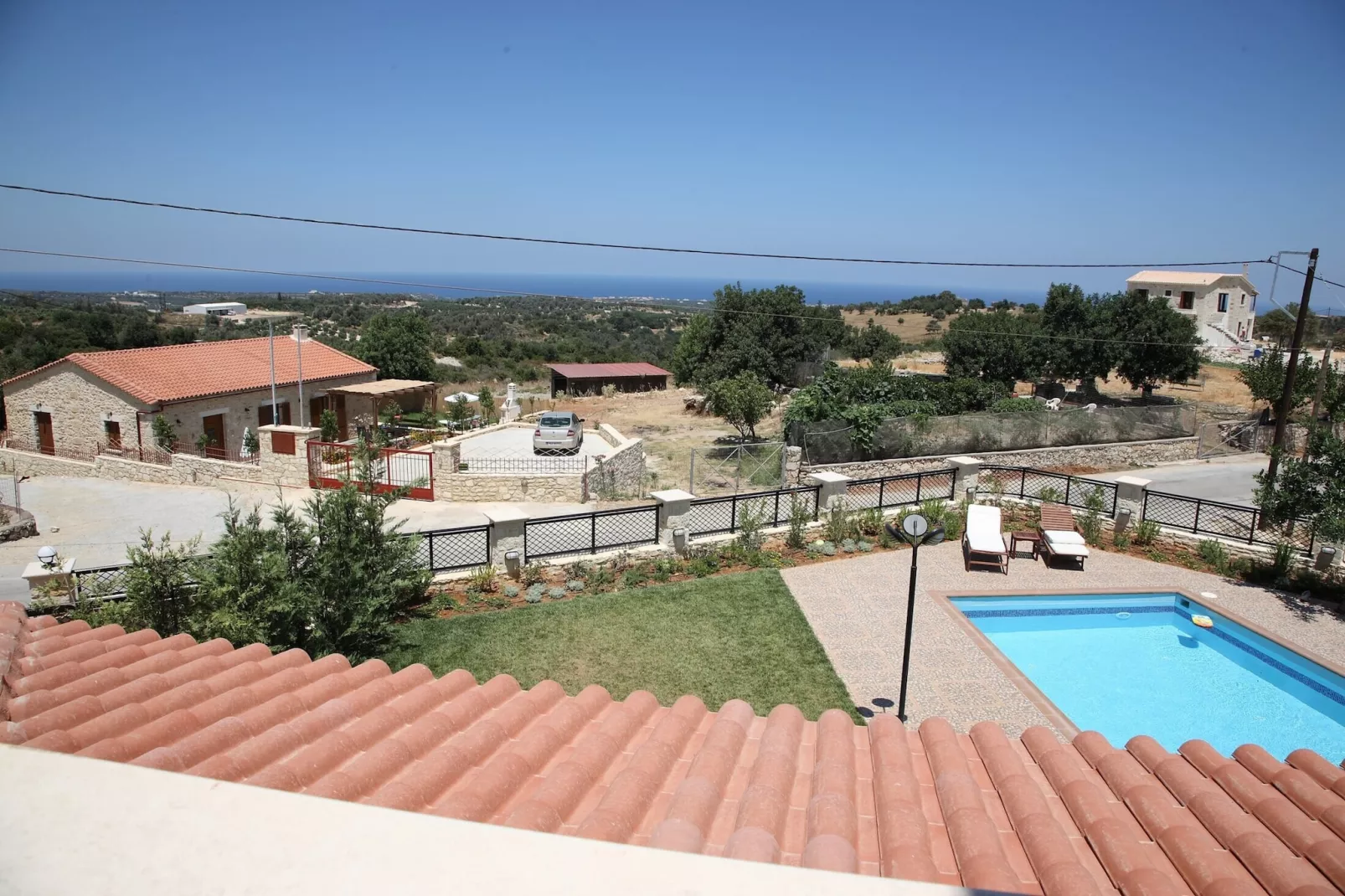 Agnanti Marina villa with private pool-Uitzicht zomer
