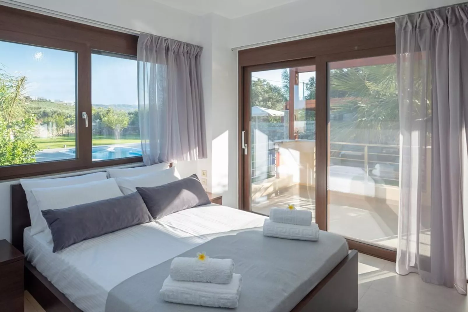 Villa David with private pool-Slaapkamer