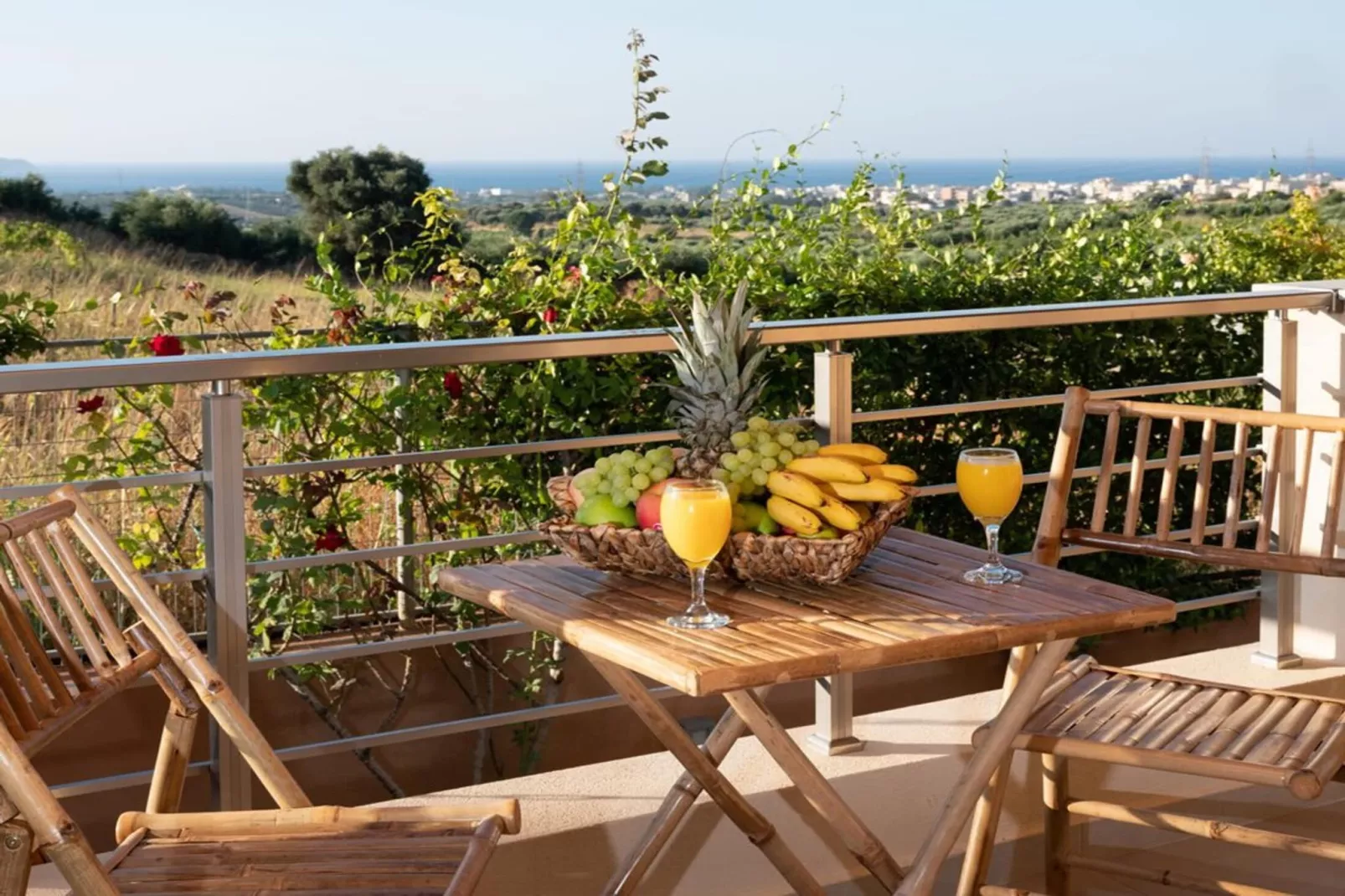 Villa David with private pool-Terrasbalkon
