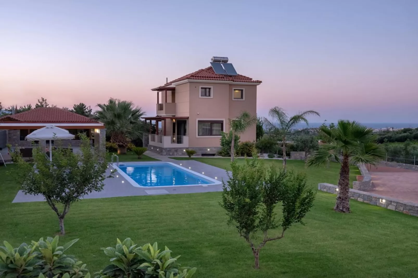 Villa David with private pool-Uitzicht zomer
