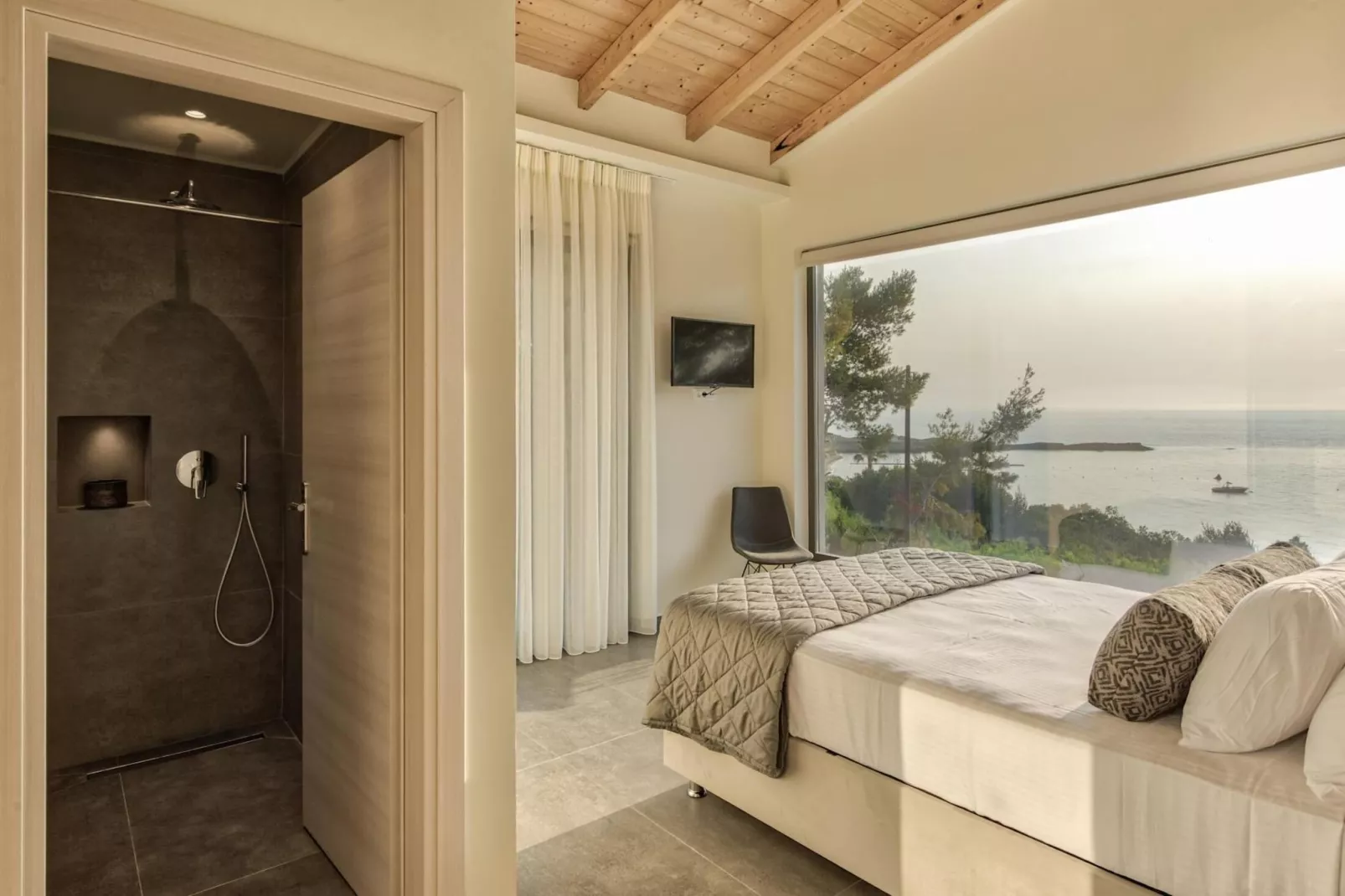 Luxury Villa Mon I Vassilikos-Slaapkamer