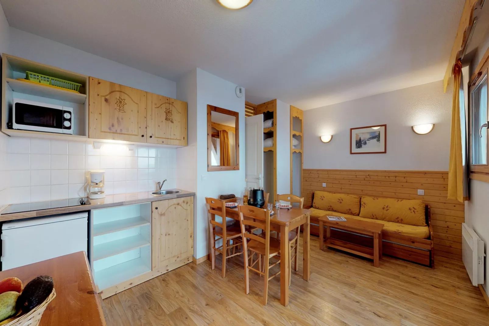 Vercors 2 052-FAMILLE & MONTAGNE studio 4 pers-Woonkamer
