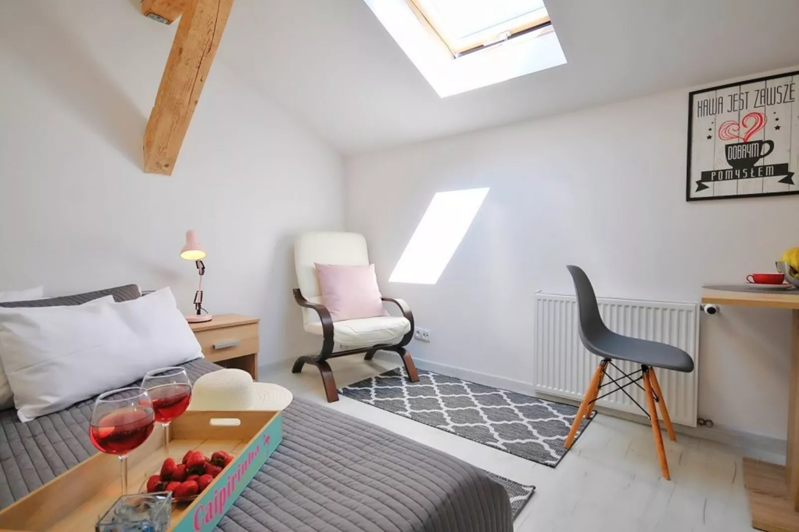 	Studio 2-osobowe nr 2 17 m2 na poddaszu Ustronie Morskie-Slaapkamer