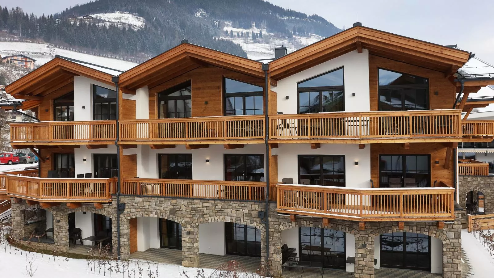 Penthouse Maiskogel-view 224-Exterieur winter