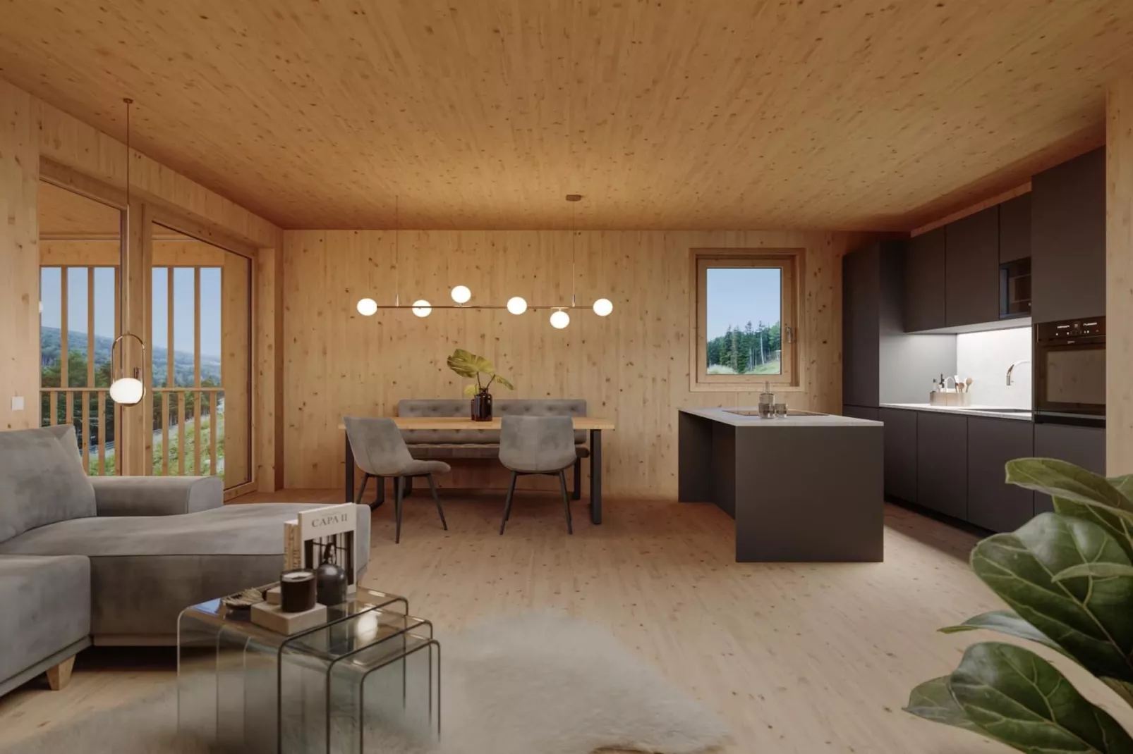 Bergresort Lachtal 3-Woonkamer