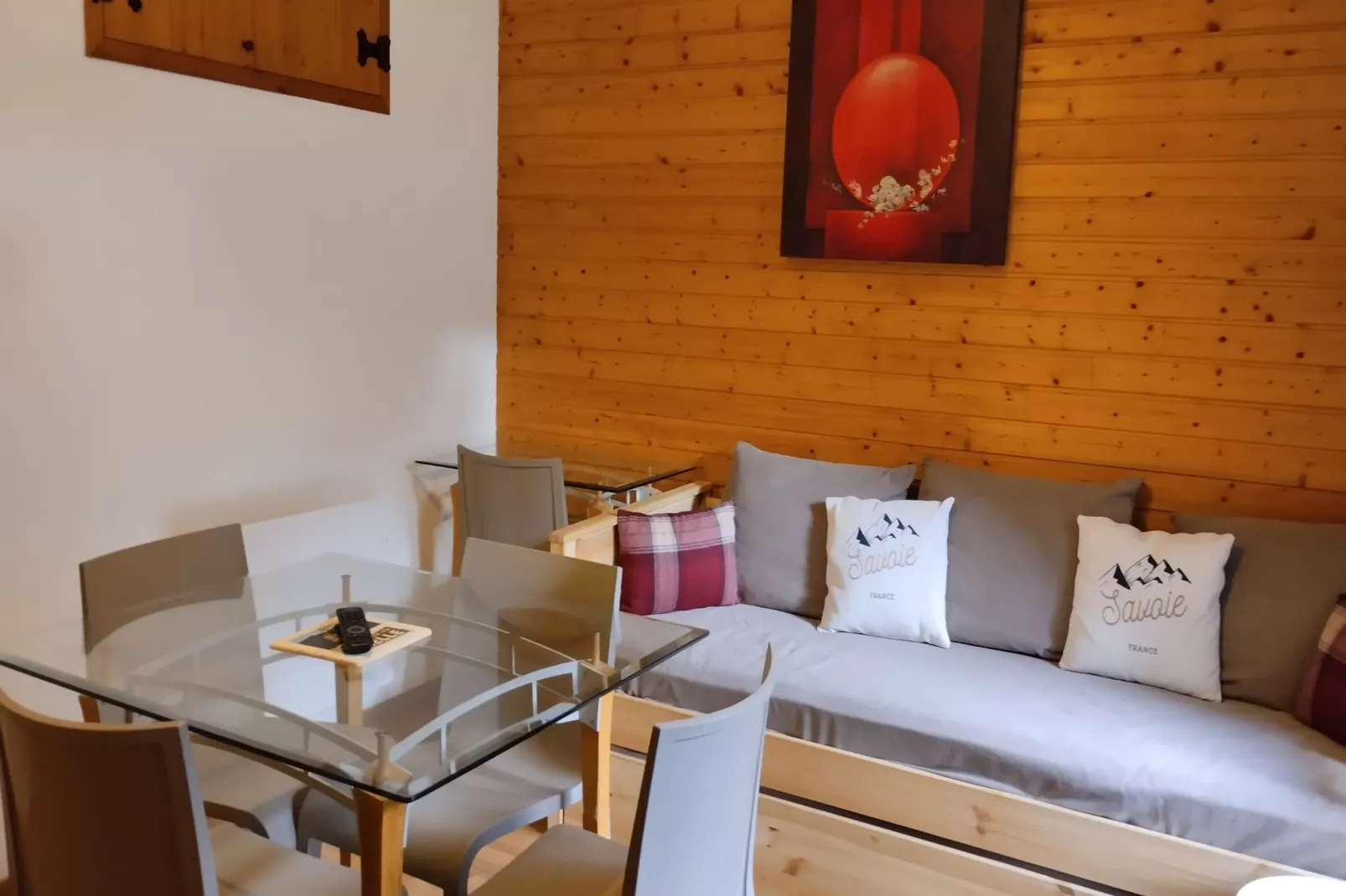 Hameau 1 002 - SPA & PISCINE appartement 6 pers-Woonkamer