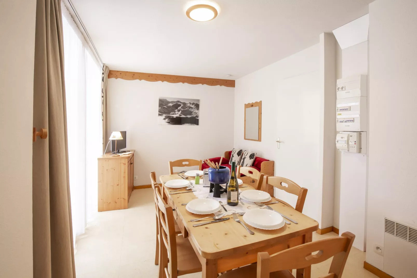 Balcons H 016 - PARC NAT. VANOISE appart. 5 pers.-Woonkamer