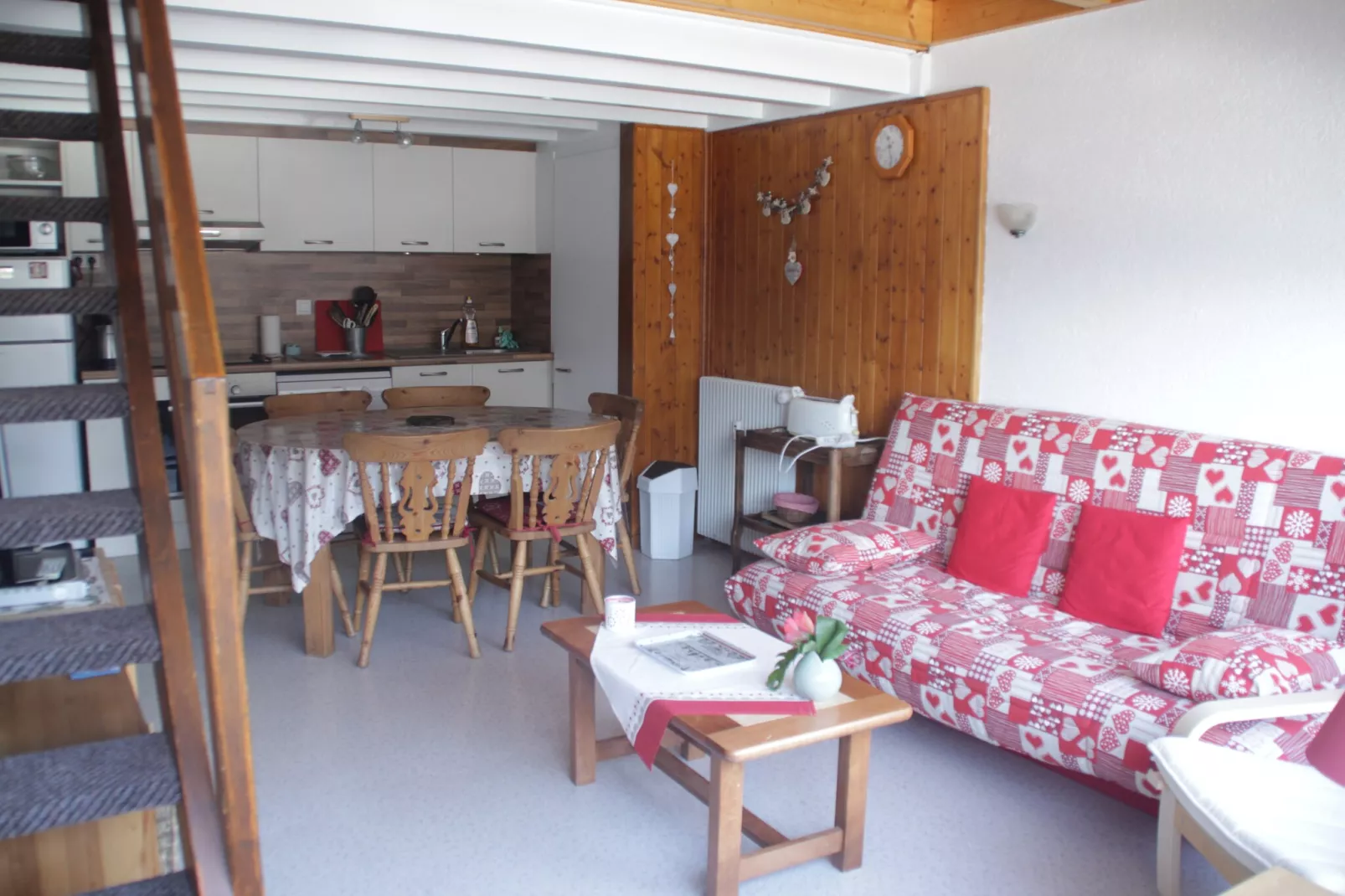 Castel des Neiges CSA4 CENTRE & VIEW  6 Pers.-Woonkamer