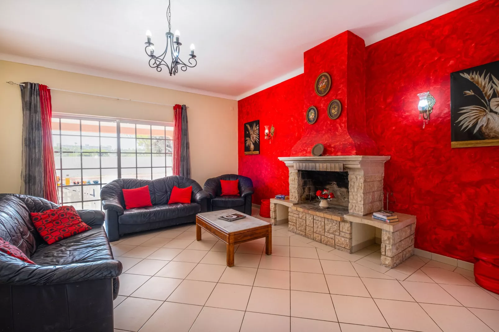 Villa Las Flores-Woonkamer