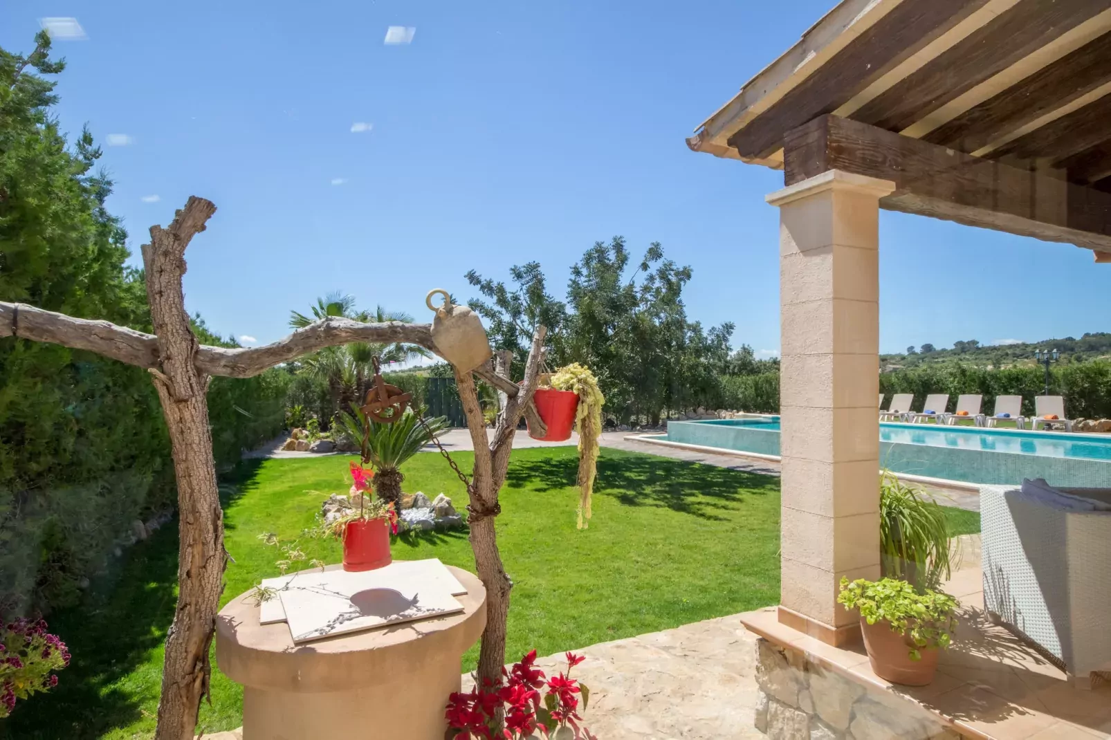 Sa Xabola, Finca 5StarsHome Mallorca-Tuinen zomer