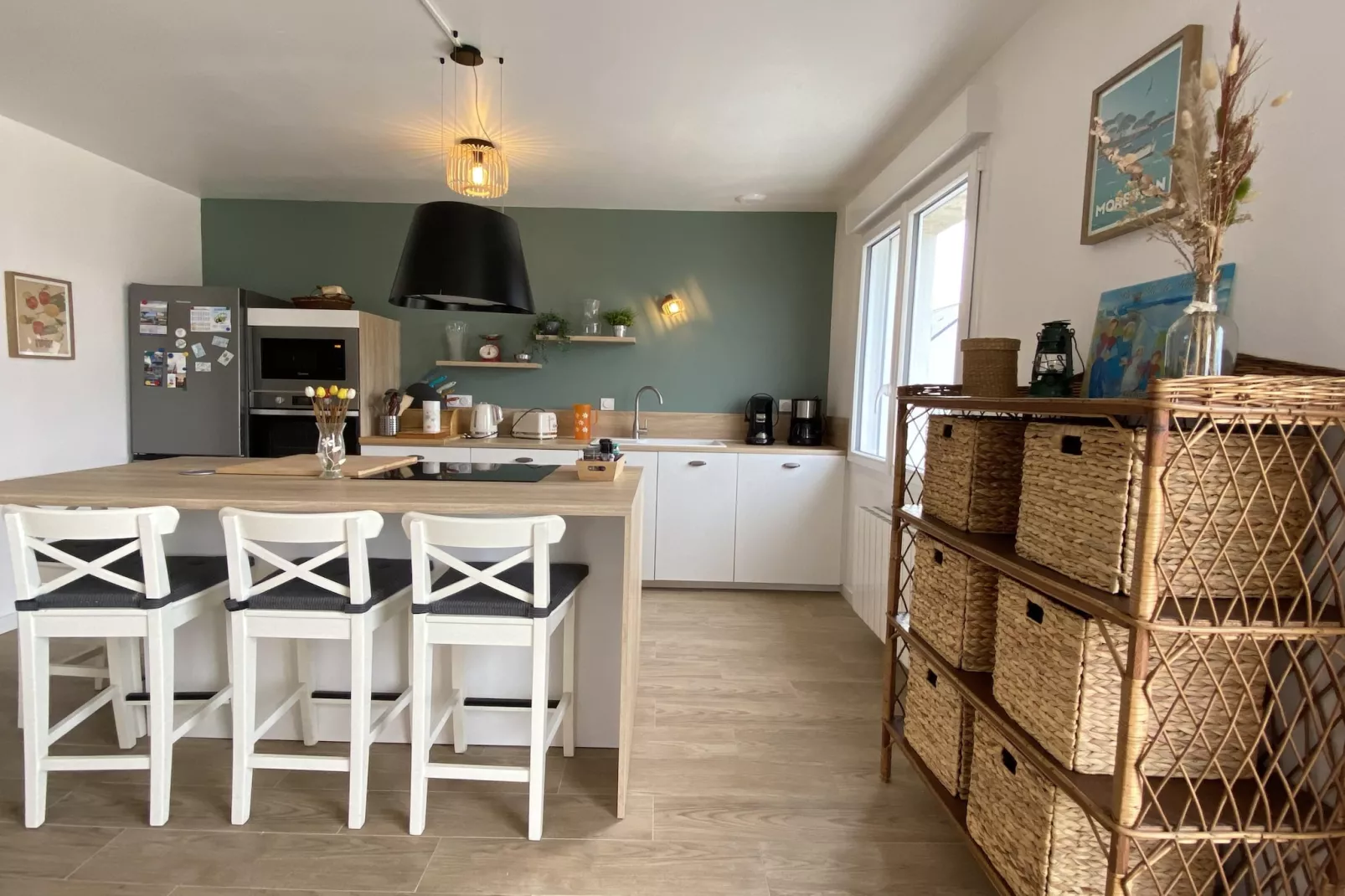 Mooi huis met uitzicht op zee-Keuken