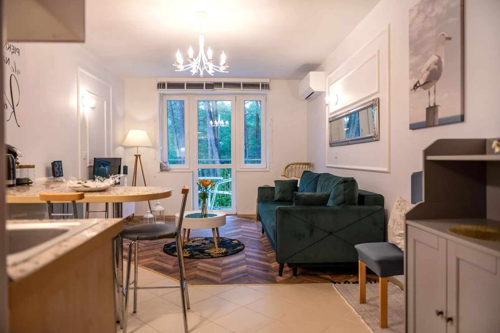 Apartament Zachodnia 24 Nr 7 Pobierowo-Woonkamer