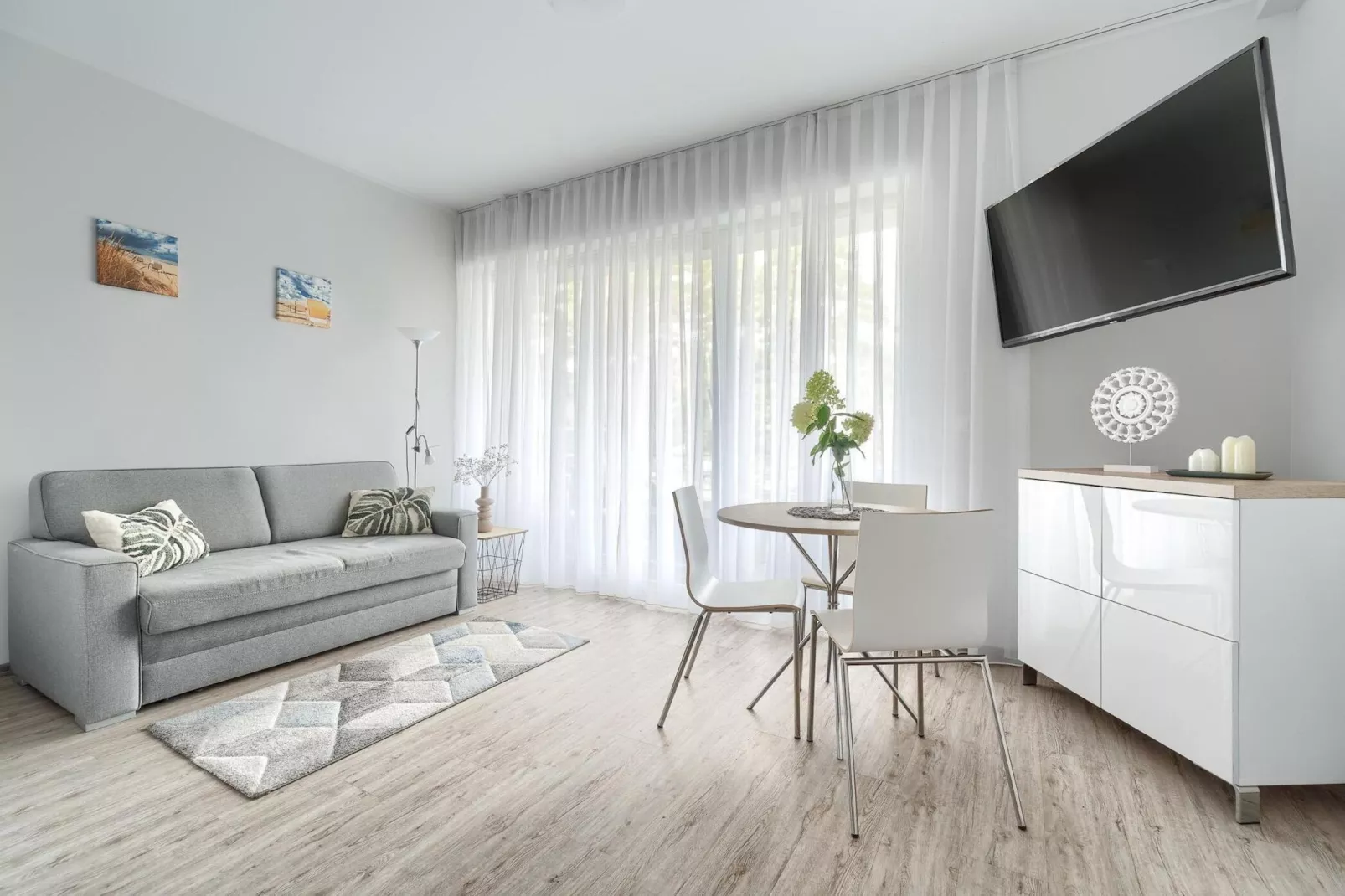 Apartament 4-osobowy Grunwaldzka 12A-2 Pobierowo-Woonkamer