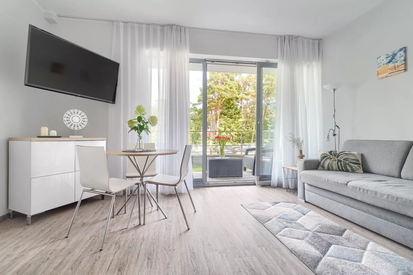 Apartament 4-osobowy Grunwaldzka 12A-2 Pobierowo-Woonkamer