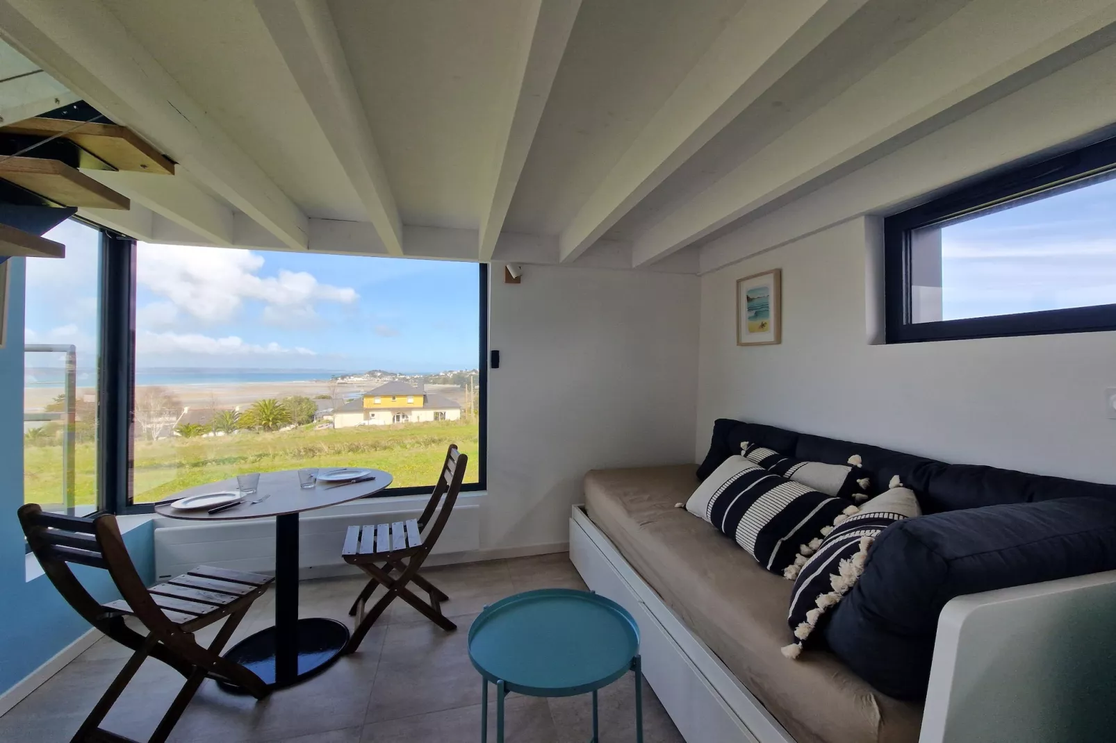 Studio haut Locquirec-Woonkamer