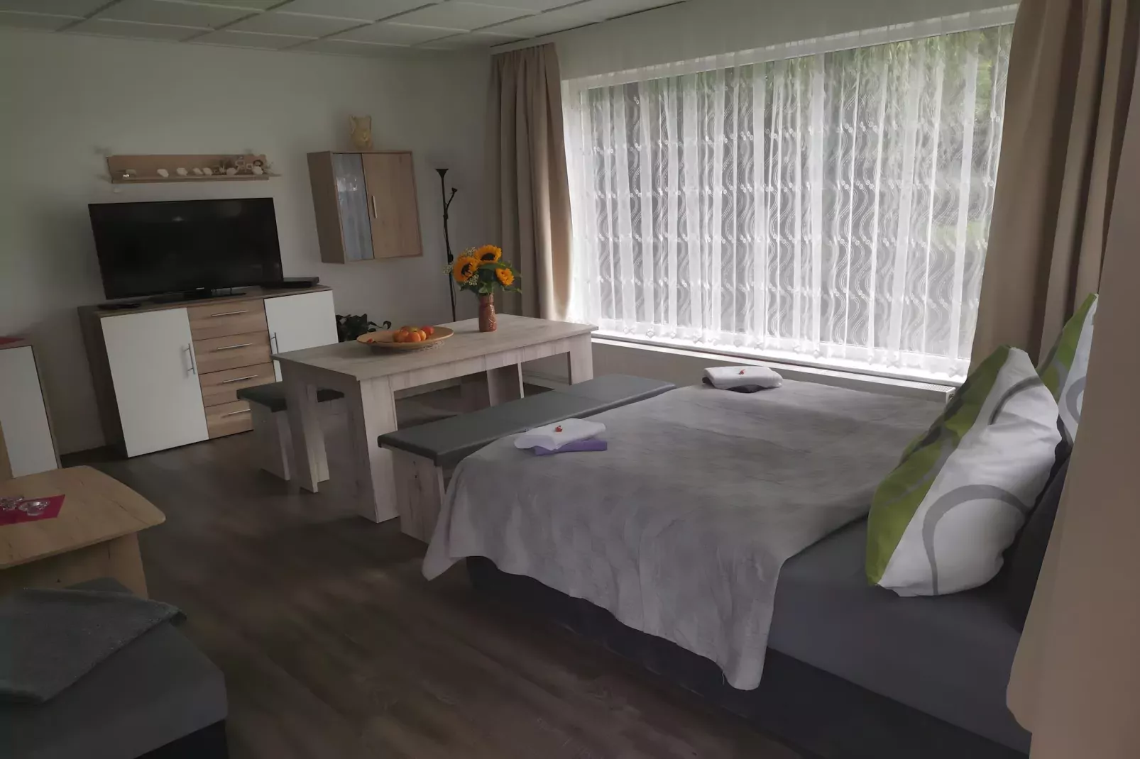 Ferienwohnung am Goldberger See-Slaapkamer