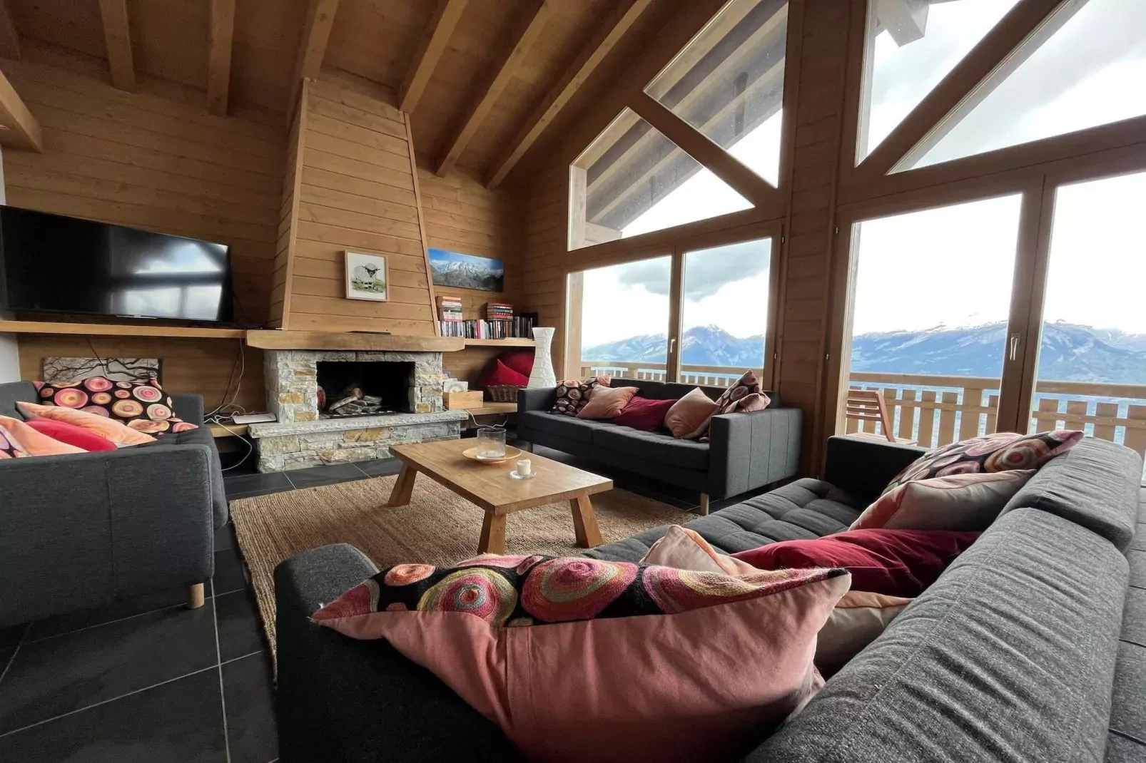 Natasha - EXCEPTIONAL & LUXE chalet 12 pers-Woonkamer