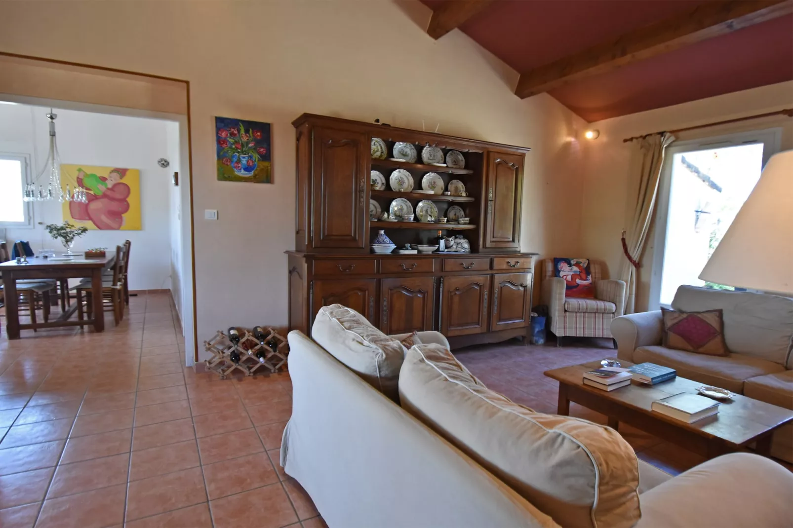 Villa Les Garouillettes-Woonkamer