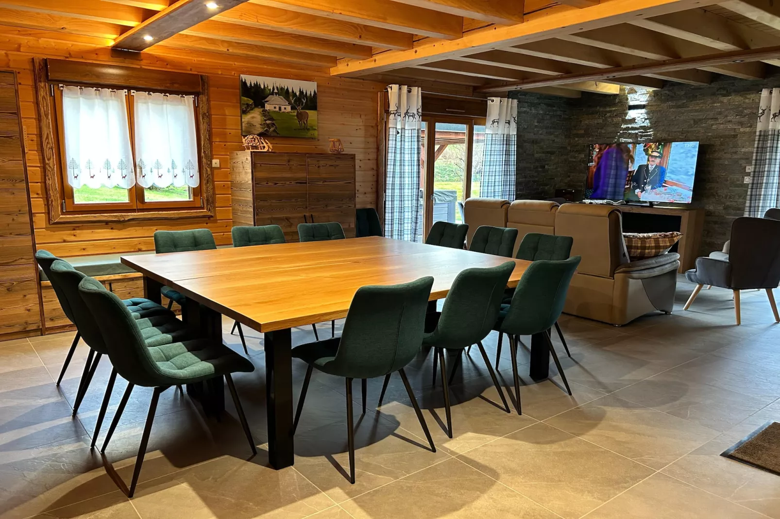 Chalet de montagne-Eetkamer