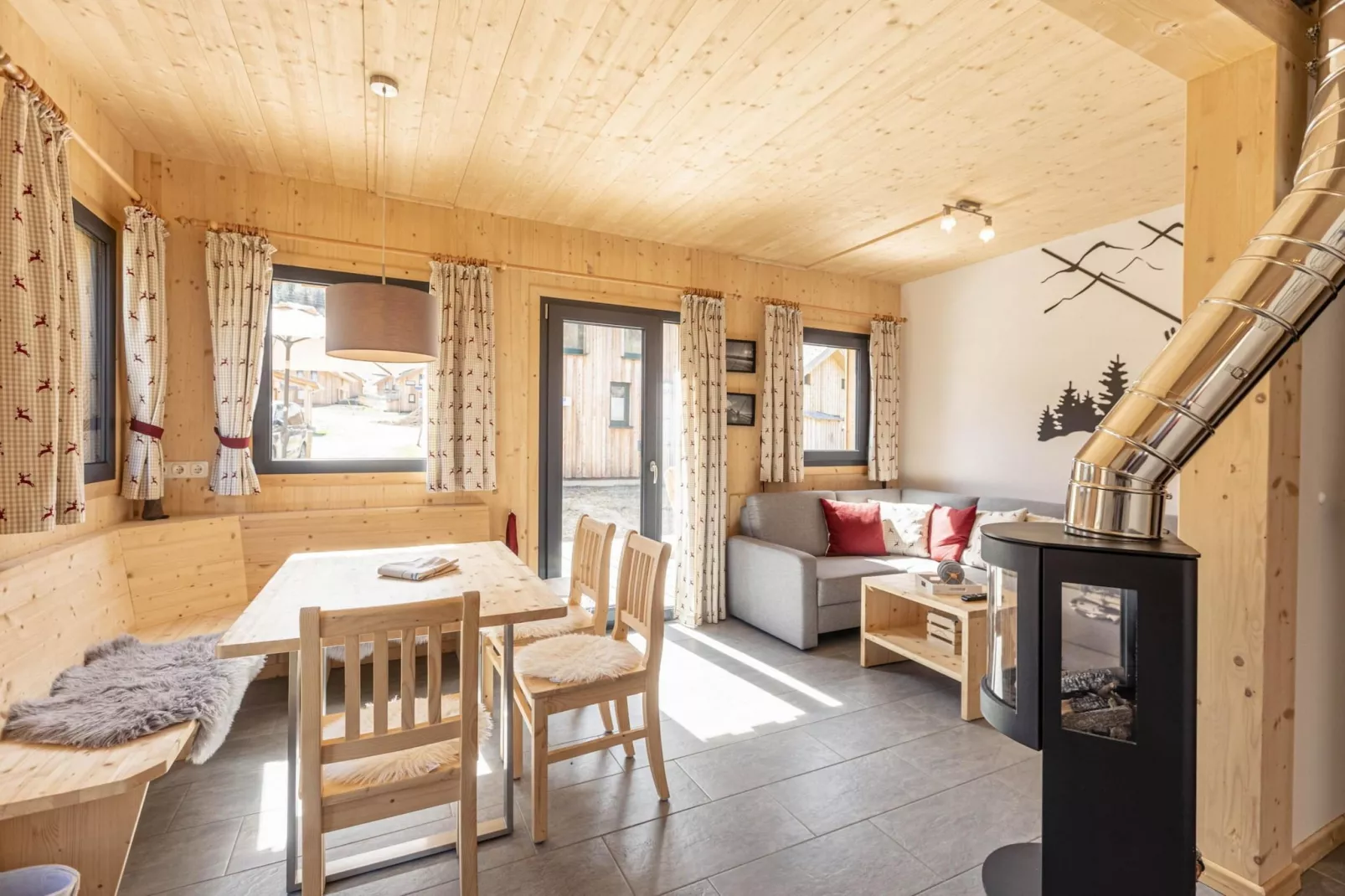 Kreischberg Chalets 58-Woonkamer