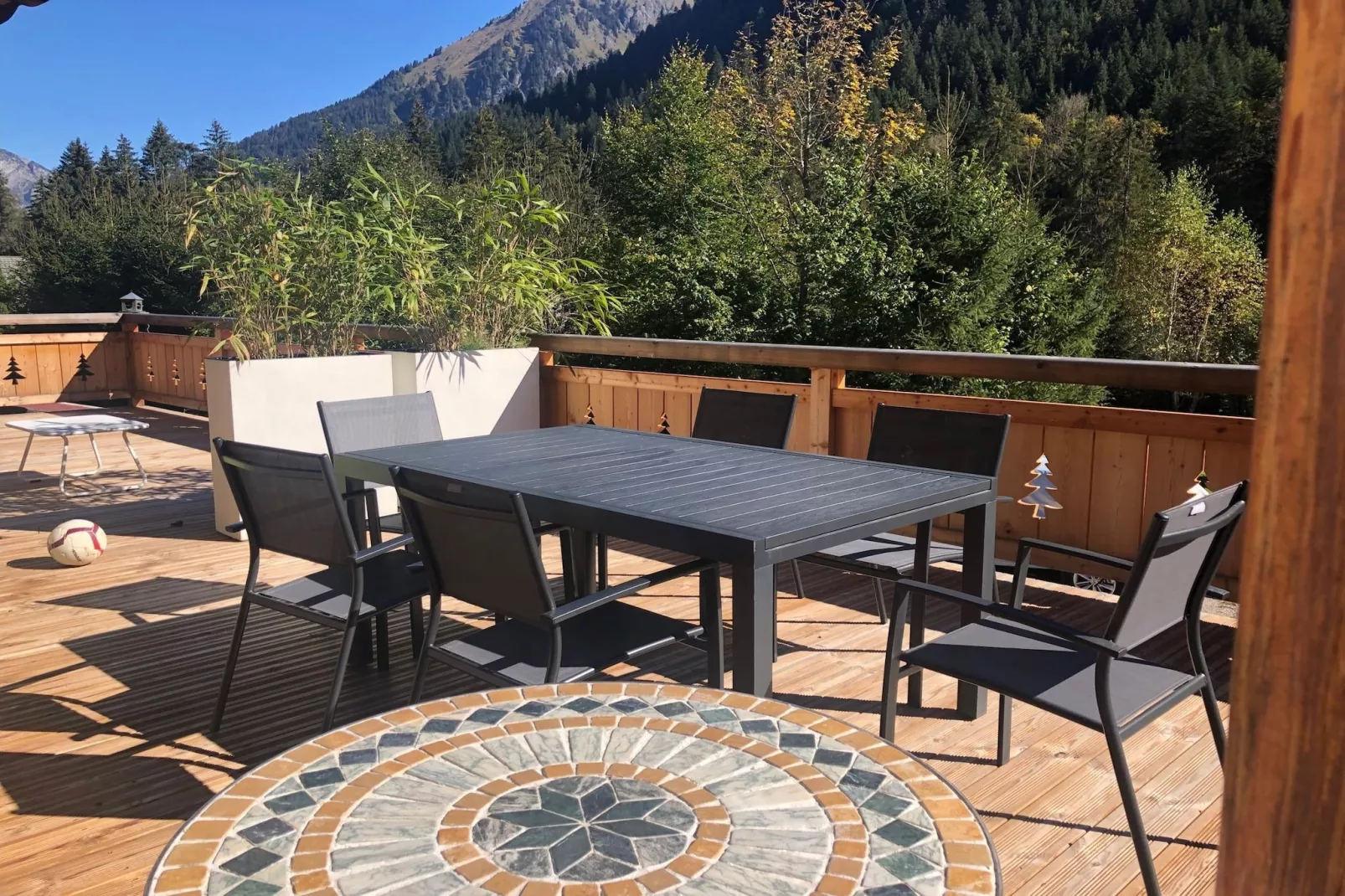 Chalet Ours Blanc ORS NATURE & QUIET 6 Pers-Terrasbalkon
