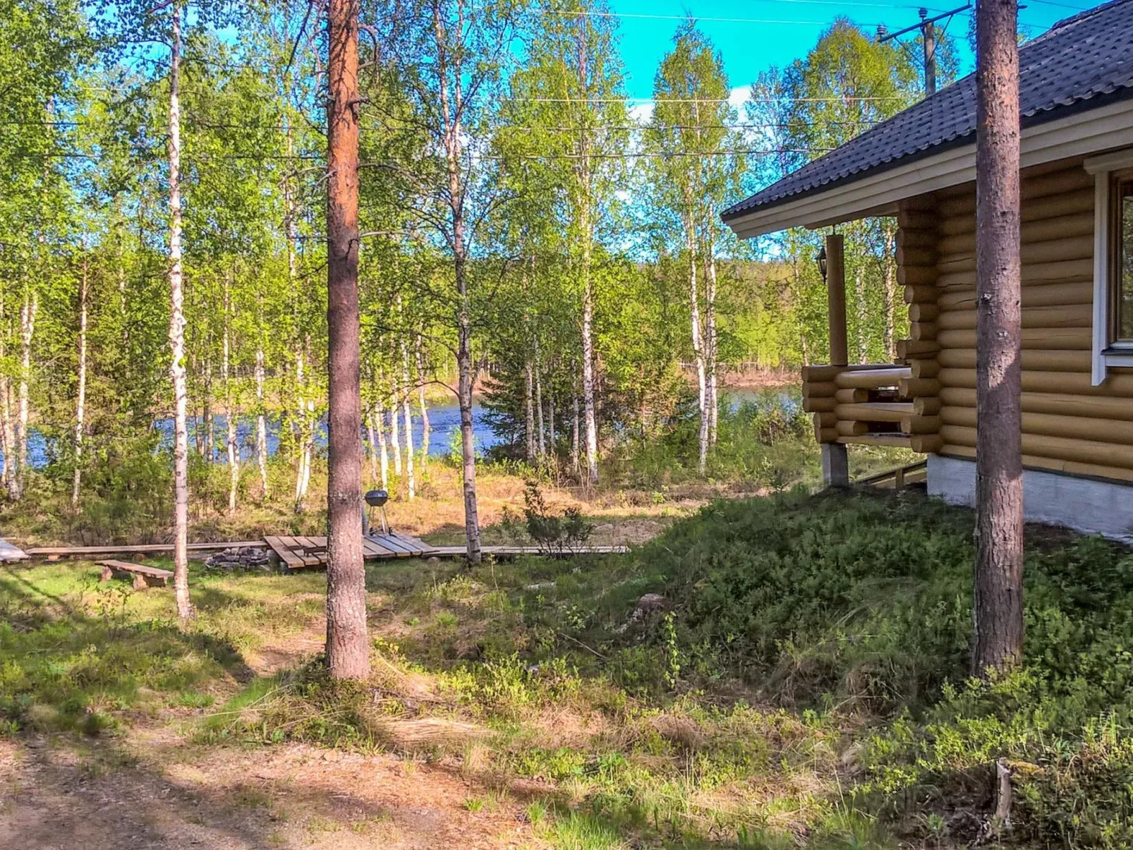 outside