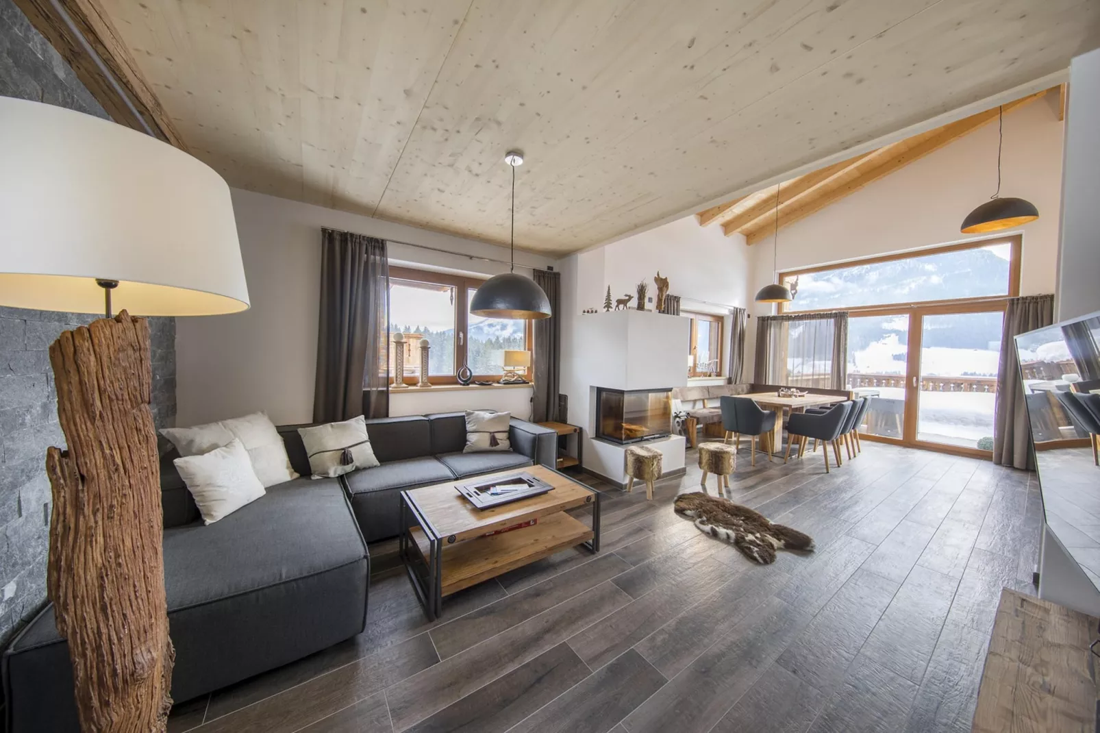 Nationalpark Chalet Kristallwand-Woonkamer