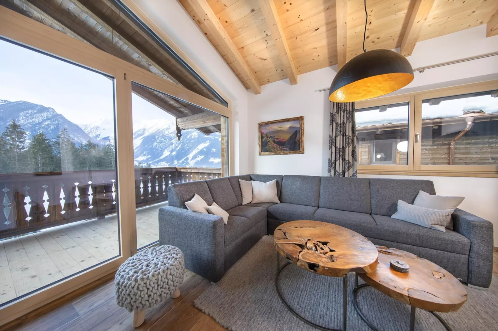 Nationalpark Chalet Stein am Ferner-Woonkamer