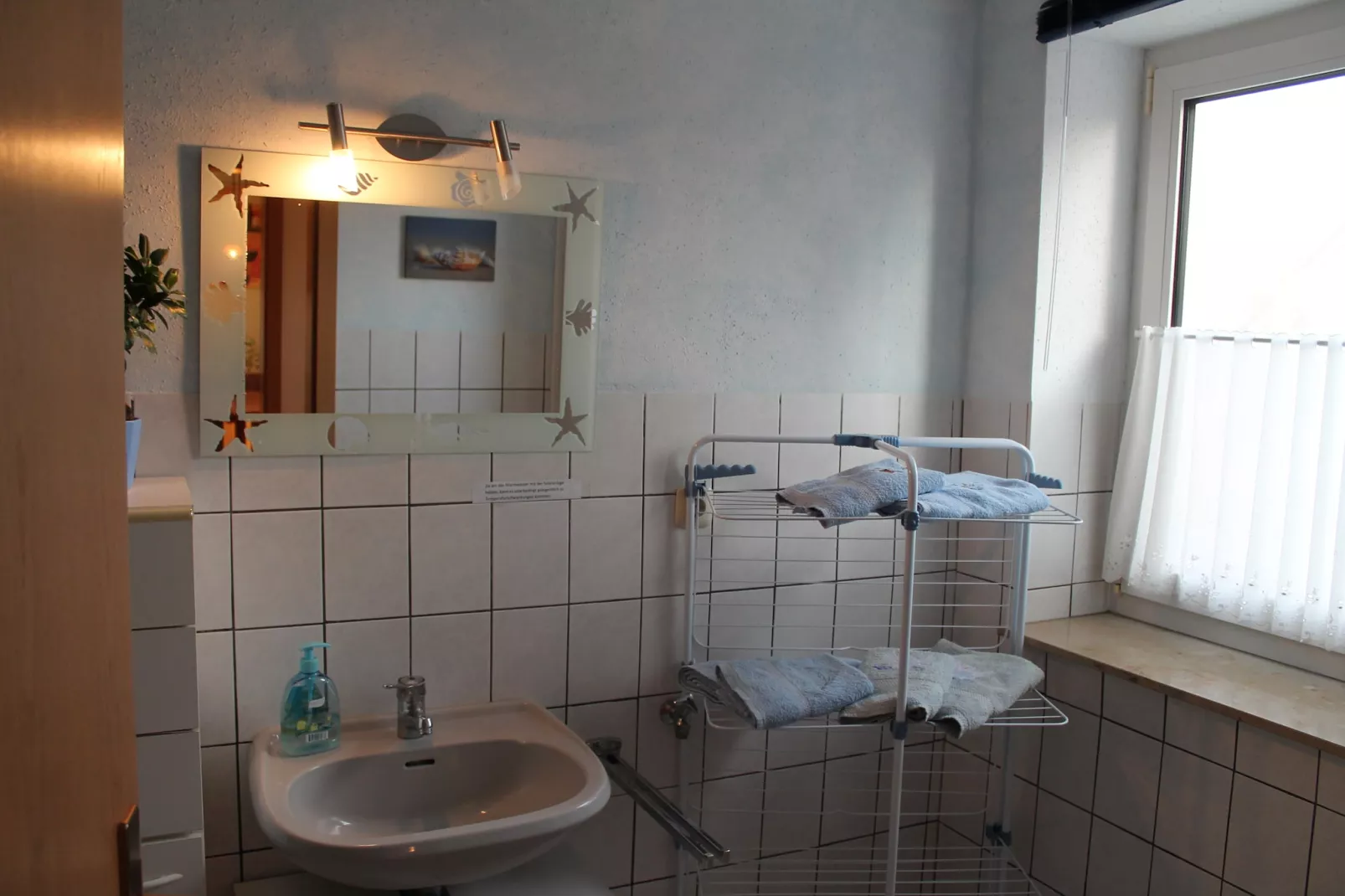 Ferienwohnung am Wald / Büdnerreihe-Badkamer