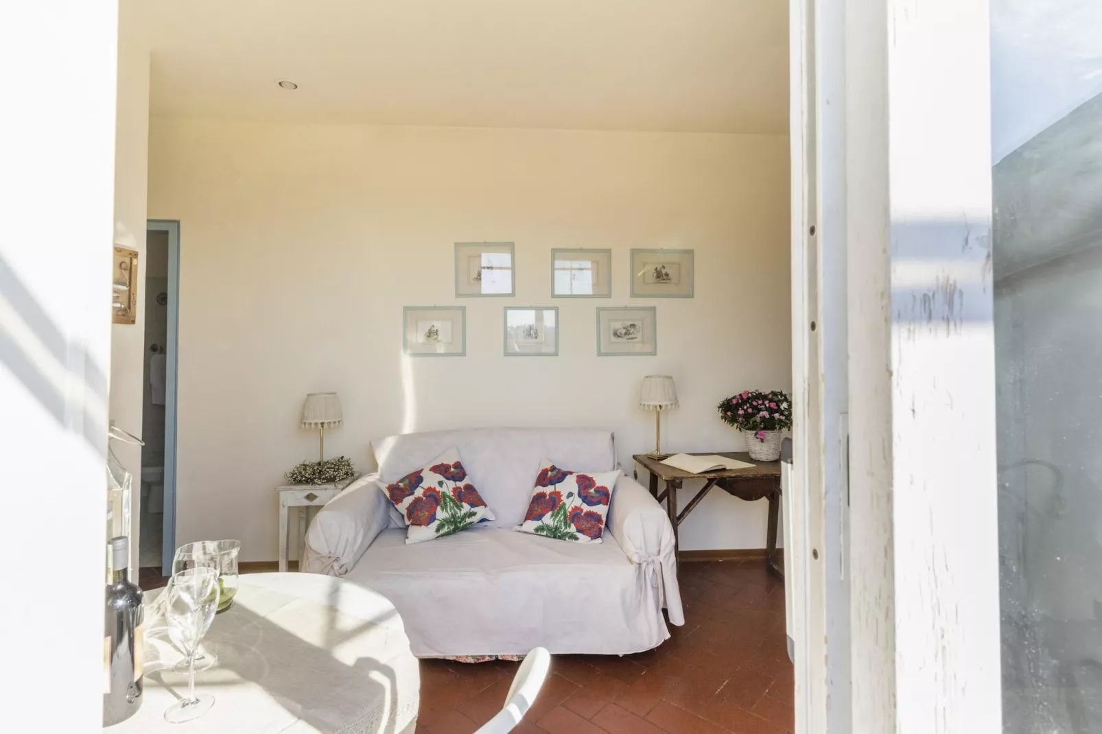 Firenze Bellosguardo-Woonkamer